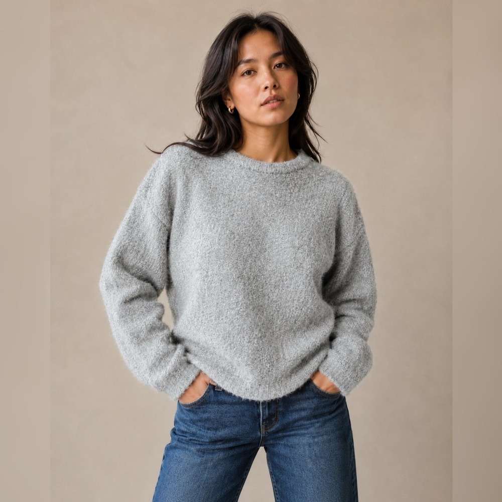 Le Bon Shoppe Envie Sweater Jumper Grey XS/S Oversized Cozy Capsule Minimalist